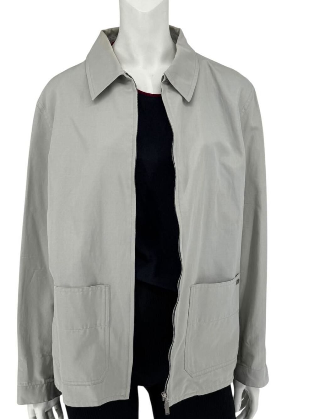 Chanel Identification Pale Grey Zip Jacket – FR 44